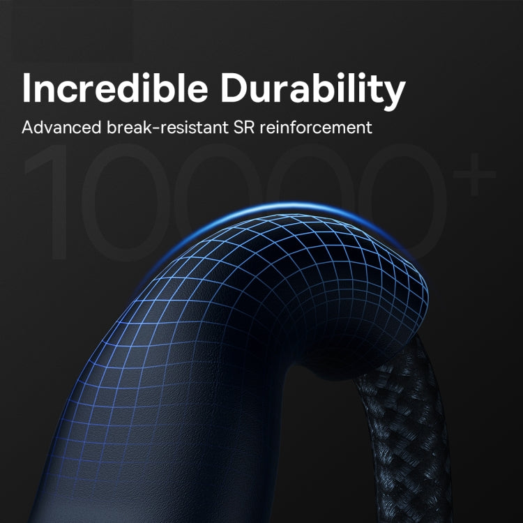 Baseus Flash Series II 1.2m USB + Type-C to Micro USB + 8 Pin + Type-C 100W Fast Charging Cable