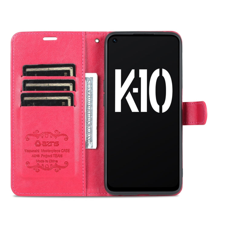 For OPPO K10 AZNS Sheepskin Texture Flip Leather Phone Case