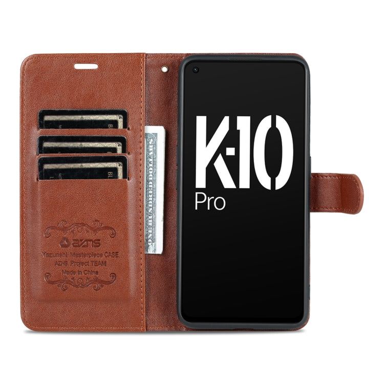 For OPPO K10 Pro AZNS Sheepskin Texture Flip Leather Phone Case