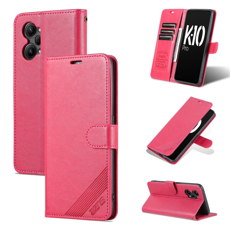 For OPPO K10 Pro AZNS Sheepskin Texture Flip Leather Phone Case