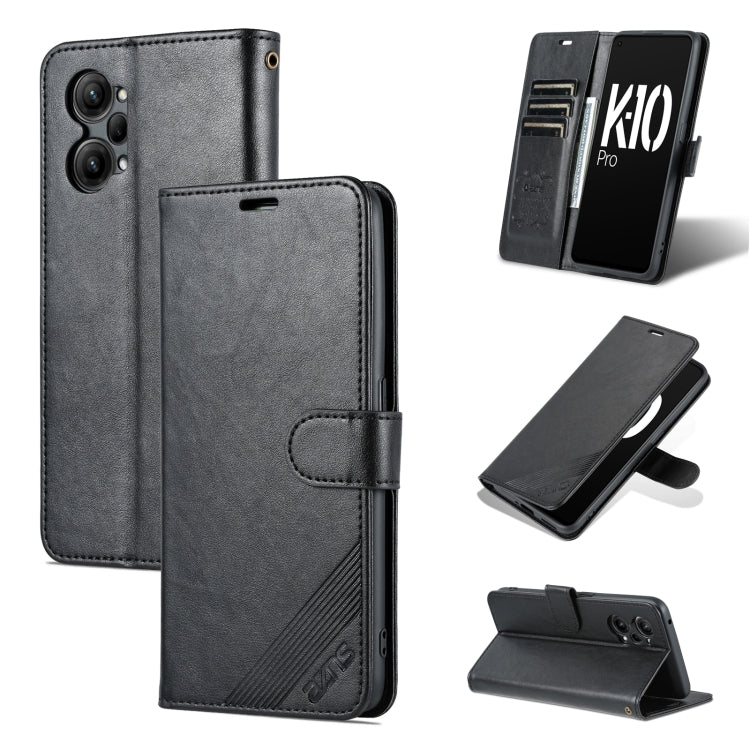 For OPPO K10 Pro AZNS Sheepskin Texture Flip Leather Phone Case