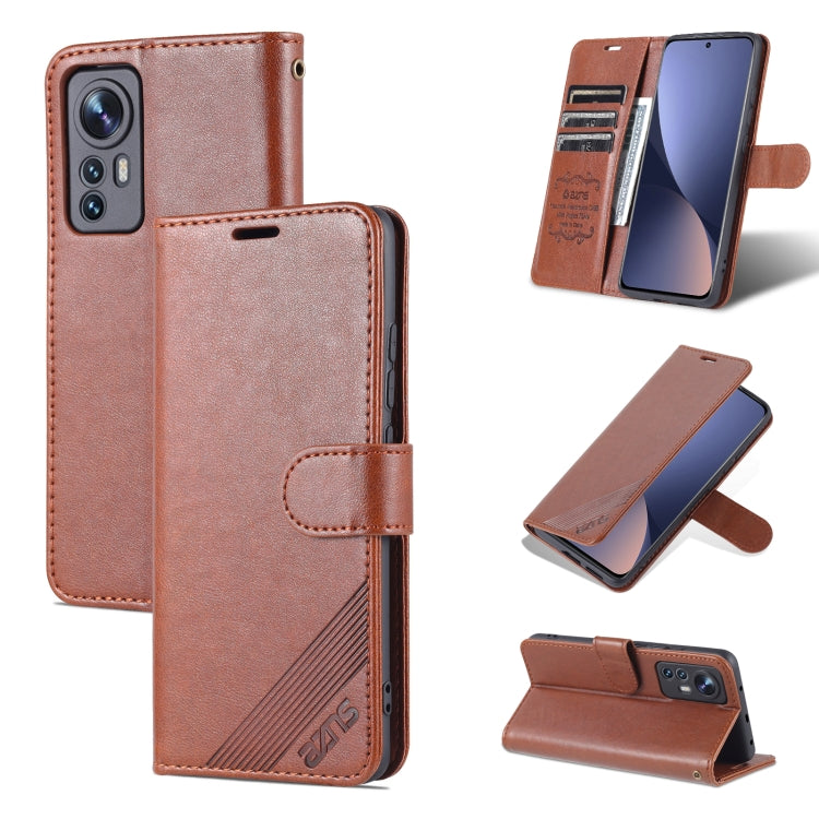 For Xiaomi 12 Lite AZNS Sheepskin Texture Flip Leather Phone Case