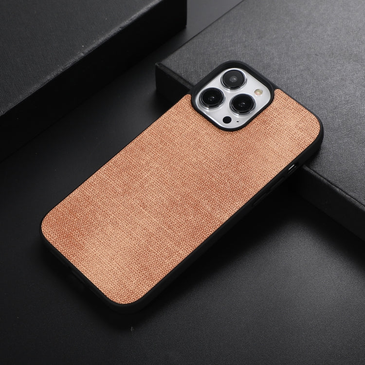 For iPhone 13 Pro Max Brugg Texture PU+TPU+PC Shockproof Phone Case