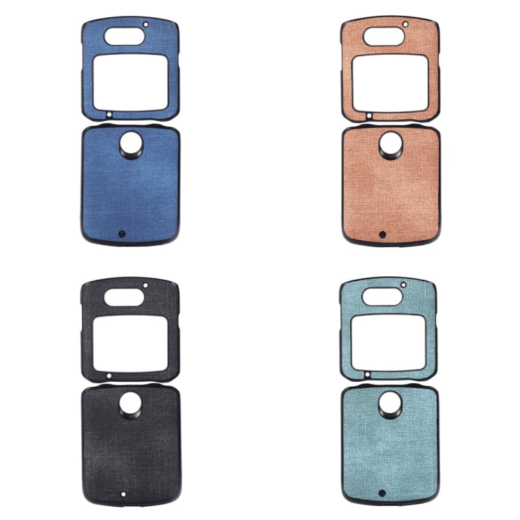 For Motorola Razr 5G Brugg Texture PU+TPU+PC Shockproof Phone Case