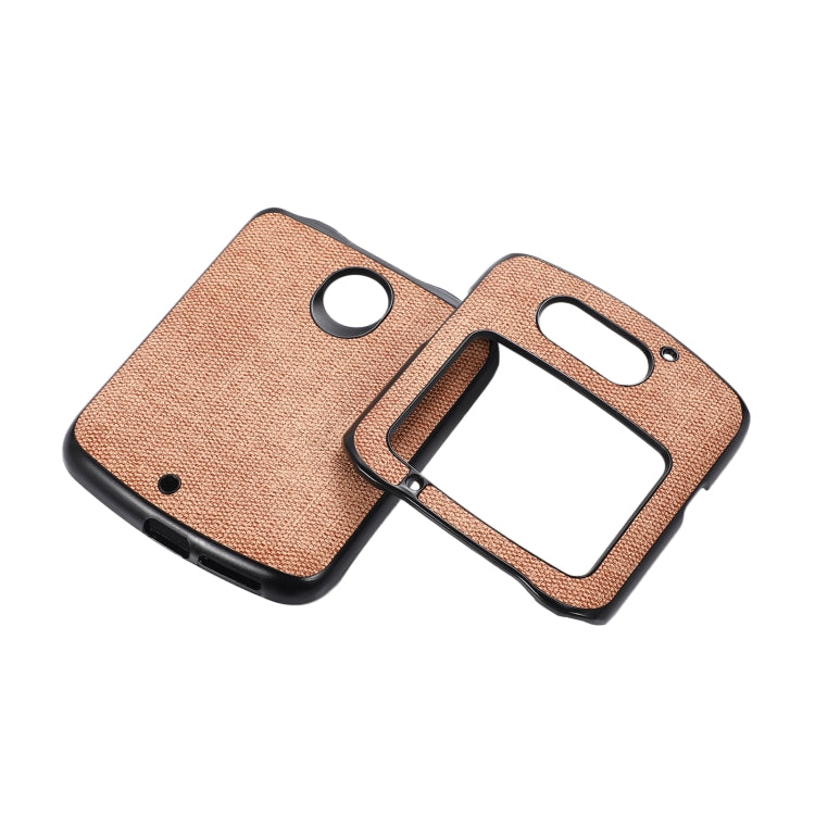 For Motorola Razr 5G Brugg Texture PU+TPU+PC Shockproof Phone Case