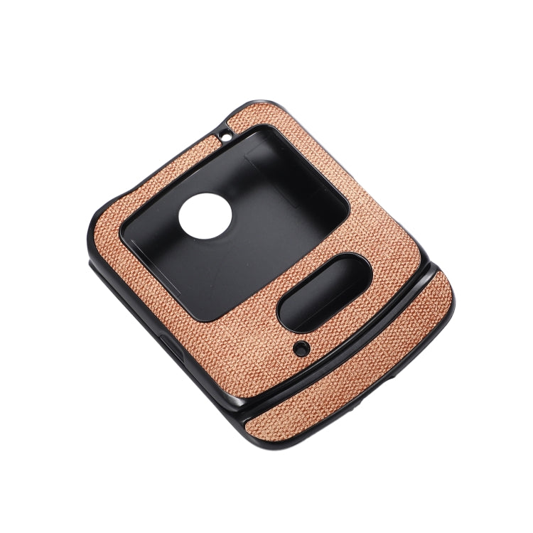 For Motorola Razr 5G Brugg Texture PU+TPU+PC Shockproof Phone Case