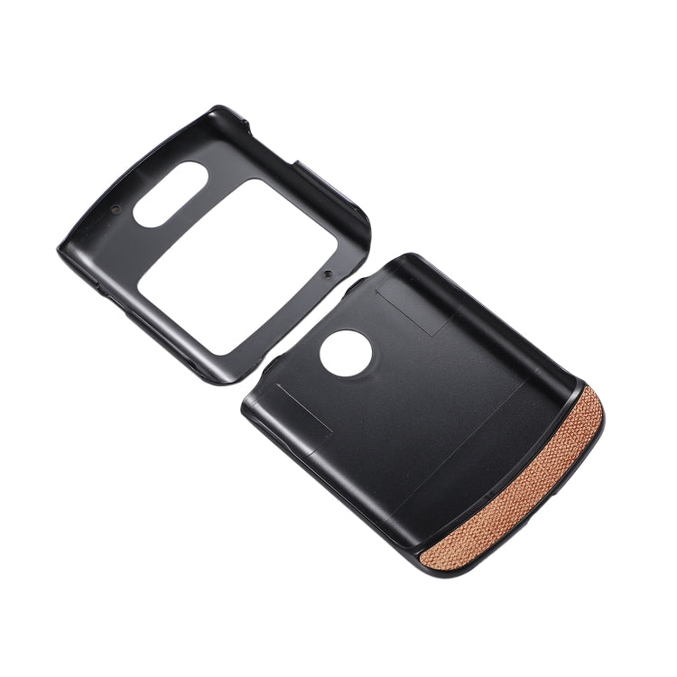 For Motorola Razr 5G Brugg Texture PU+TPU+PC Shockproof Phone Case