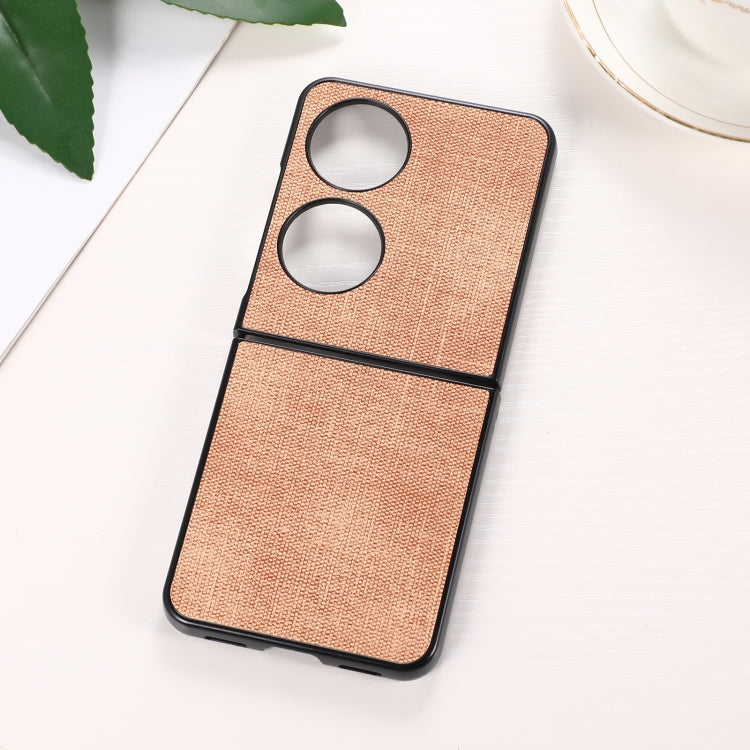 For Huawei P50 Pocket Brugg Texture PU+TPU+PC Shockproof Phone Case