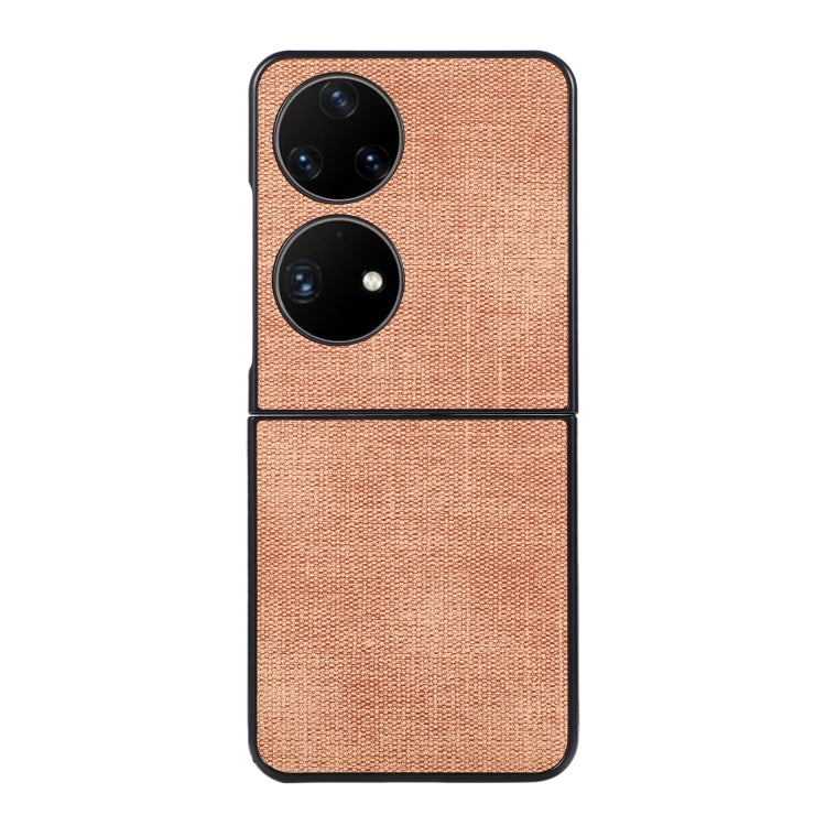 For Huawei P50 Pocket Brugg Texture PU+TPU+PC Shockproof Phone Case