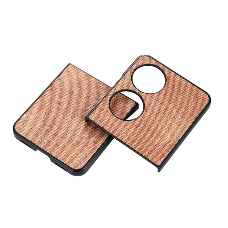 For Huawei P50 Pocket Brugg Texture PU+TPU+PC Shockproof Phone Case