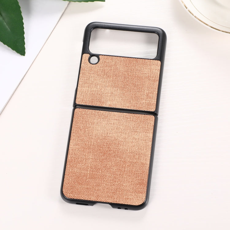 For Samsung Galaxy Z Flip3 5G Brugg Texture PU+TPU+PC Shockproof Phone Case