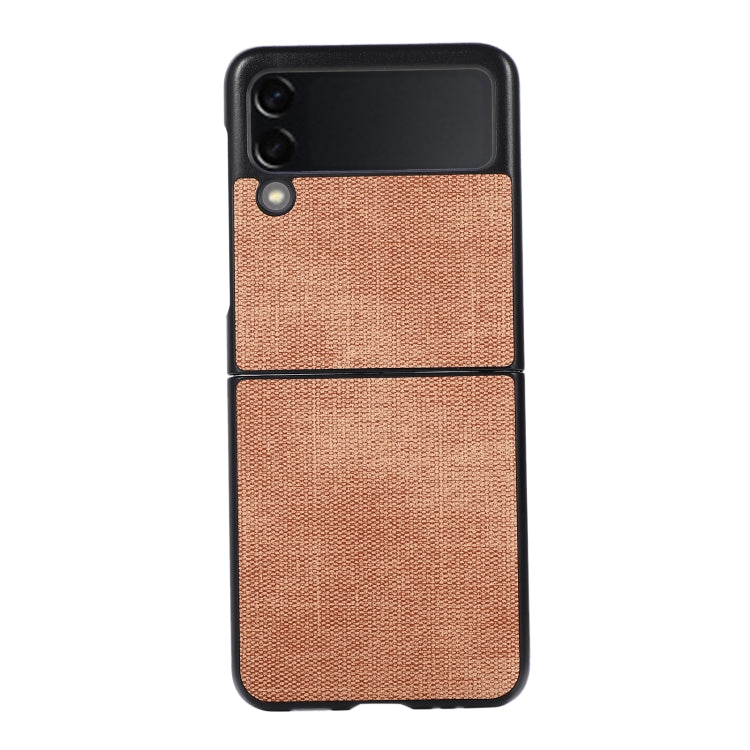 For Samsung Galaxy Z Flip3 5G Brugg Texture PU+TPU+PC Shockproof Phone Case