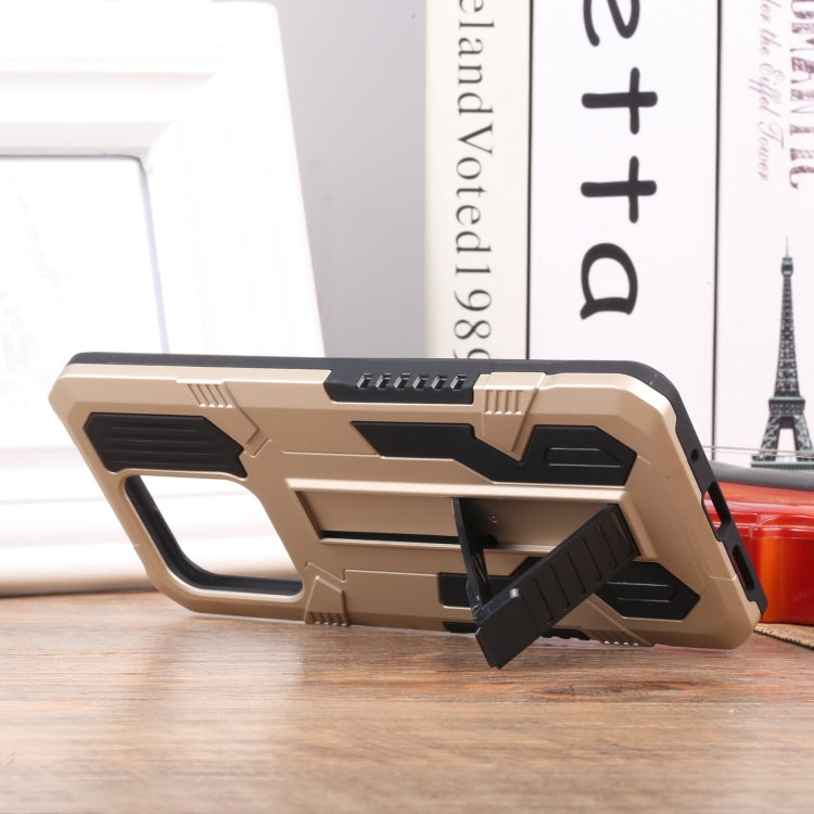 For Xiaomi Redmi 10C Vanguard Lanyard Kickstand TPU + PC Phone Case