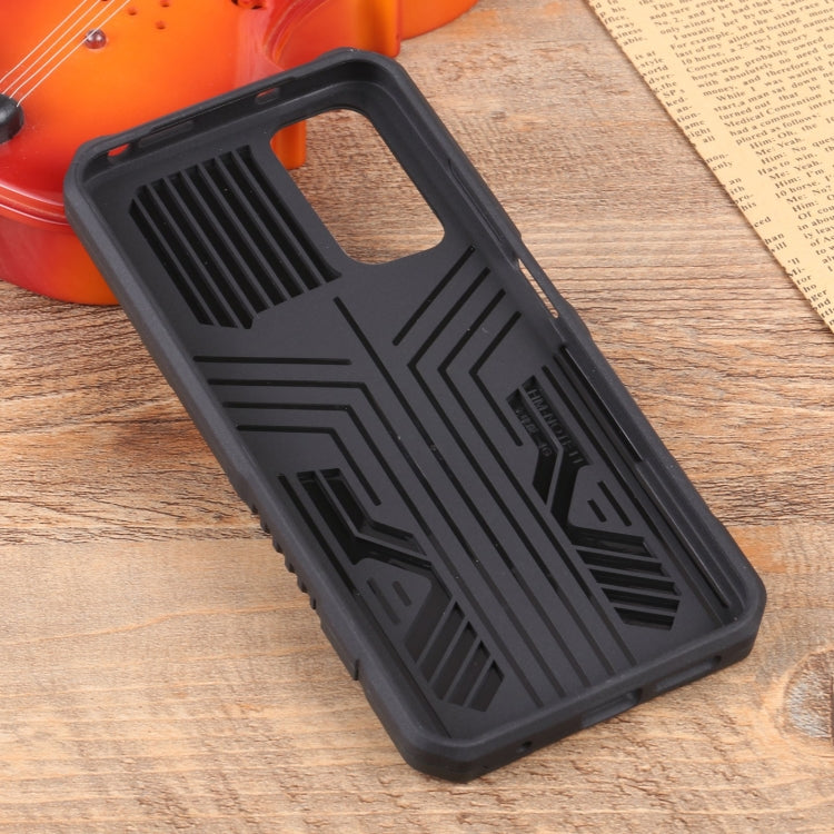 For Xiaomi Redmi Note 11S Vanguard Lanyard Kickstand TPU + PC Phone Case
