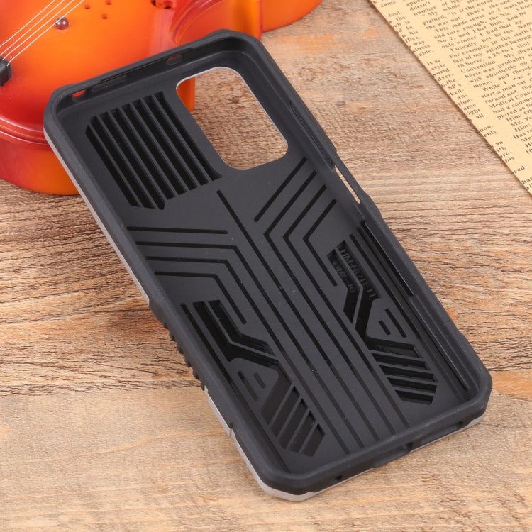 For Xiaomi Redmi Note 11S Vanguard Lanyard Kickstand TPU + PC Phone Case