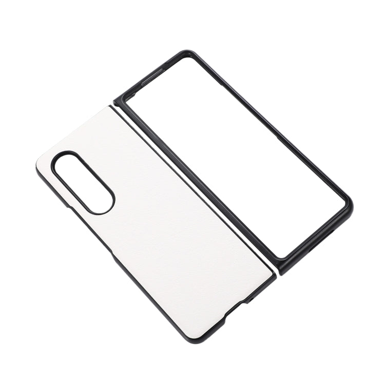 For Samsung Galaxy Z Fold3 5G FaletteTexture PU+TPU+PC Shockproof Phone Case