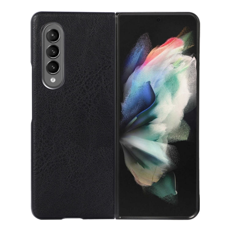 For Samsung Galaxy Z Fold3 5G FaletteTexture PU+TPU+PC Shockproof Phone Case