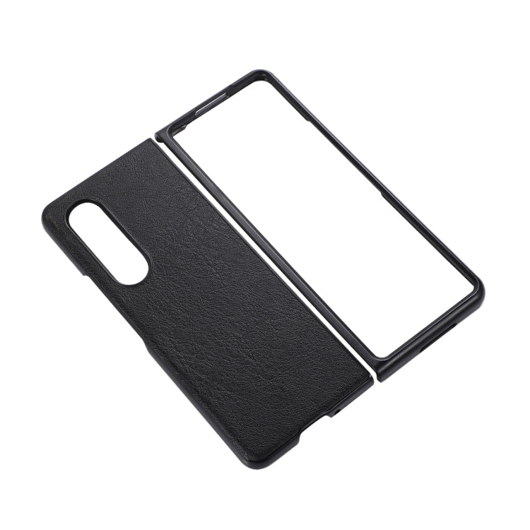 For Samsung Galaxy Z Fold3 5G FaletteTexture PU+TPU+PC Shockproof Phone Case