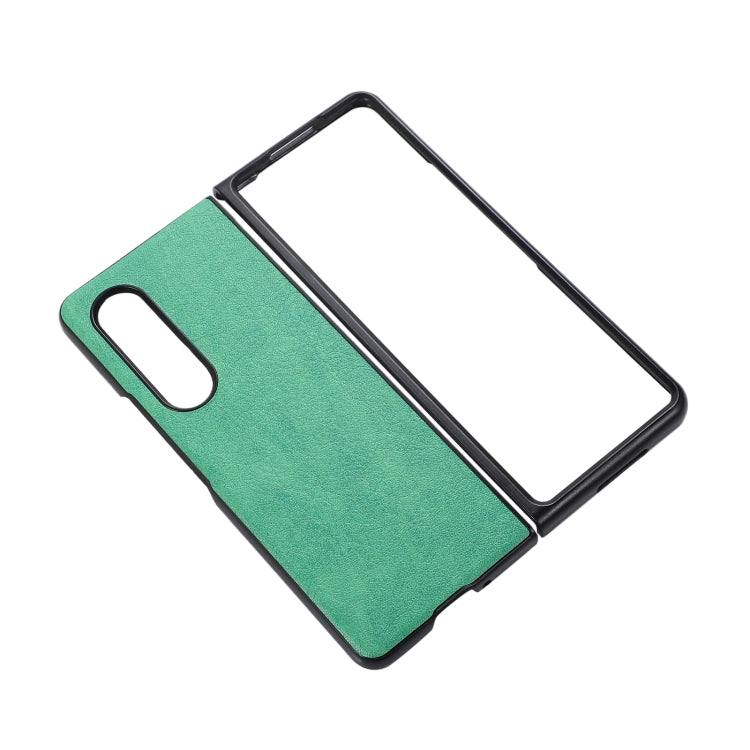 For Samsung Galaxy Z Fold3 5G FaletteTexture PU+TPU+PC Shockproof Phone Case