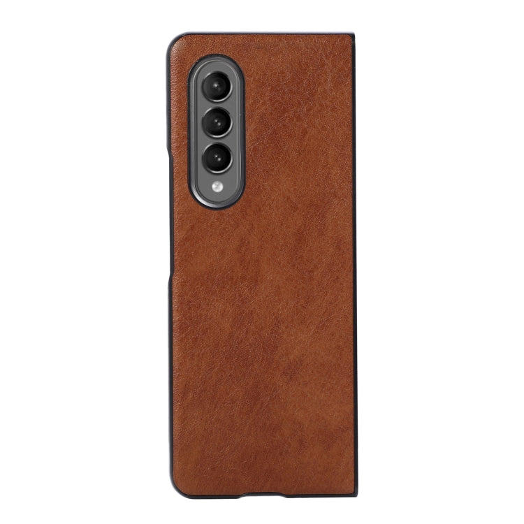 For Samsung Galaxy Z Fold3 5G FaletteTexture PU+TPU+PC Shockproof Phone Case