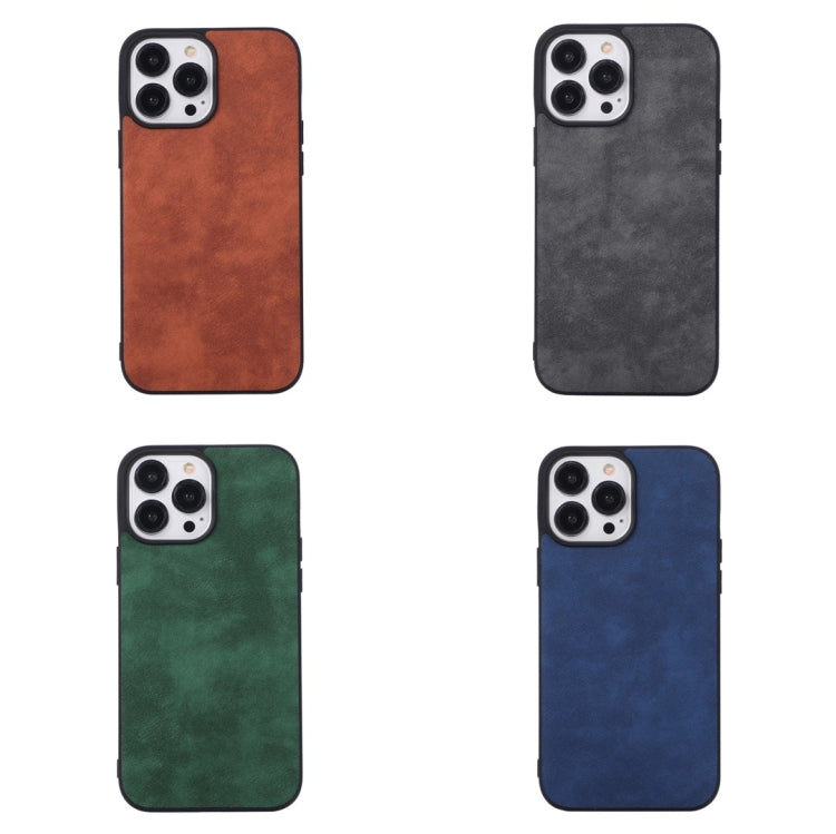 For iPhone 13 Pro Max Morocco Texture PU+TPU+PC Shockproof Phone Case