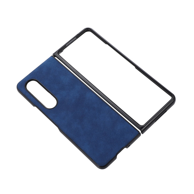 For Samsung Galaxy Z Fold3 5G Morocco Texture PU+TPU+PC Shockproof Phone Case