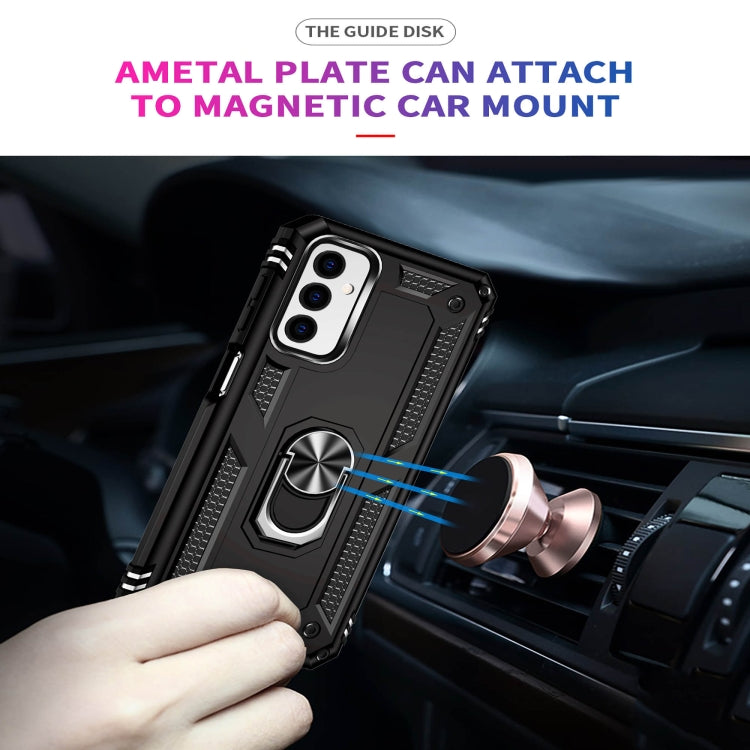 For Samsung Galaxy M23 Shockproof TPU + PC Holder Phone Case