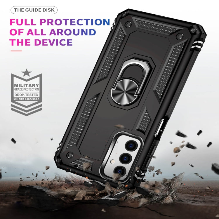 For Samsung Galaxy M23 Shockproof TPU + PC Holder Phone Case