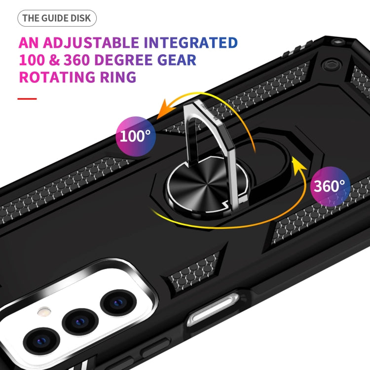 For Samsung Galaxy M23 Shockproof TPU + PC Holder Phone Case