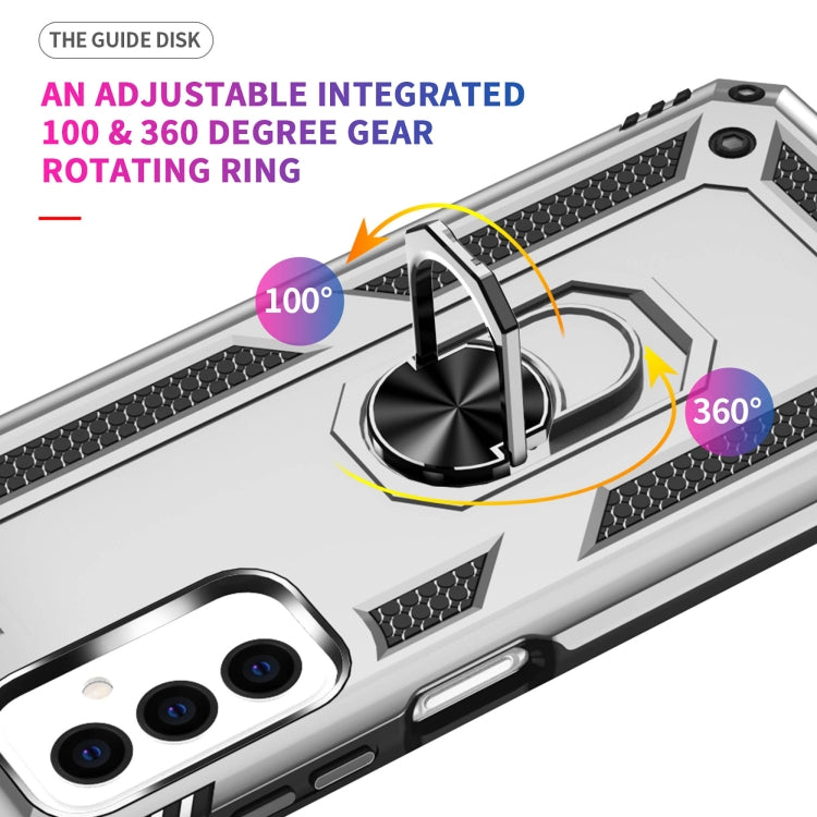 For Samsung Galaxy M23 Shockproof TPU + PC Holder Phone Case