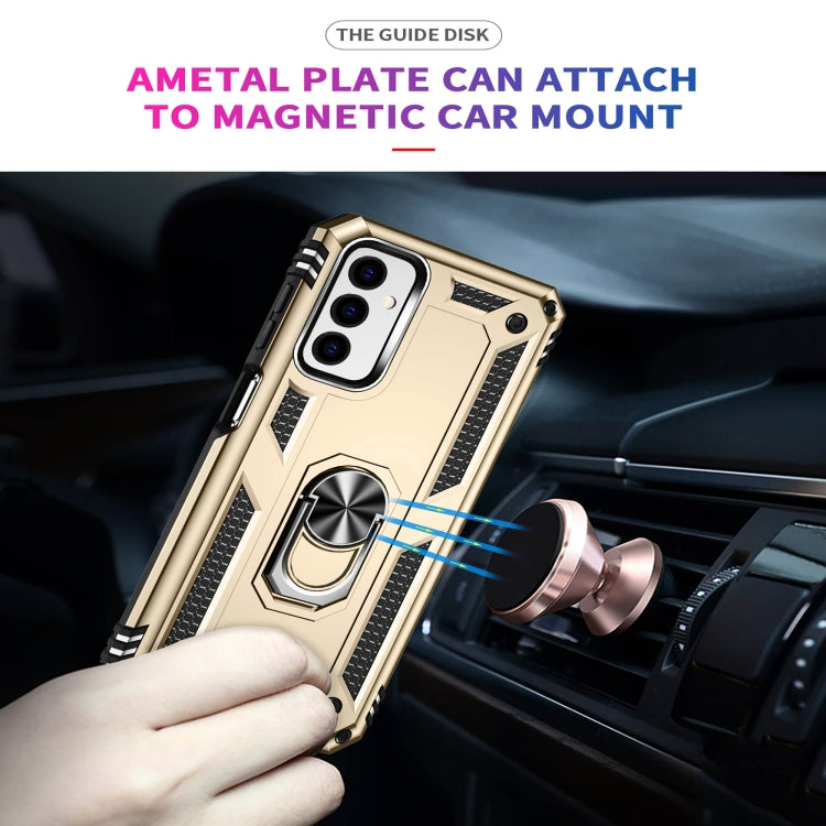 For Samsung Galaxy M23 Shockproof TPU + PC Holder Phone Case