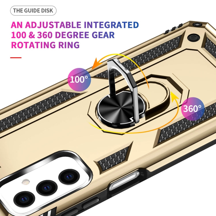 For Samsung Galaxy M23 Shockproof TPU + PC Holder Phone Case