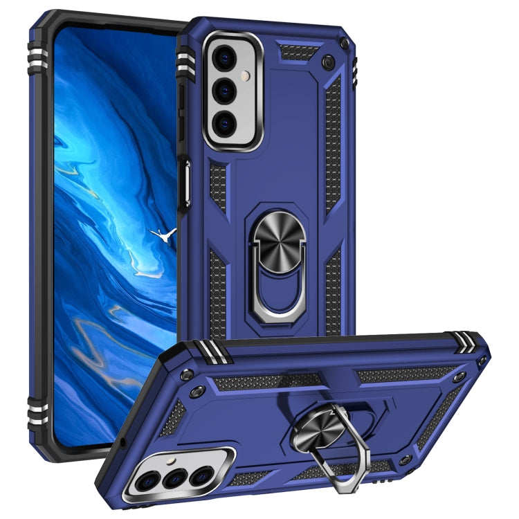 For Samsung Galaxy M23 Shockproof TPU + PC Holder Phone Case