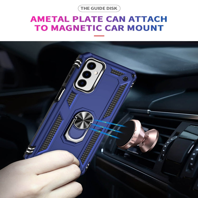 For Samsung Galaxy M23 Shockproof TPU + PC Holder Phone Case