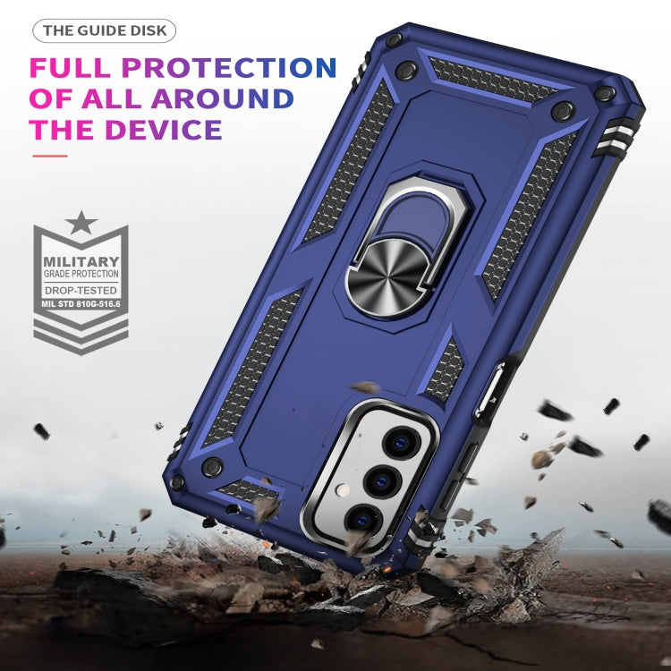 For Samsung Galaxy M23 Shockproof TPU + PC Holder Phone Case