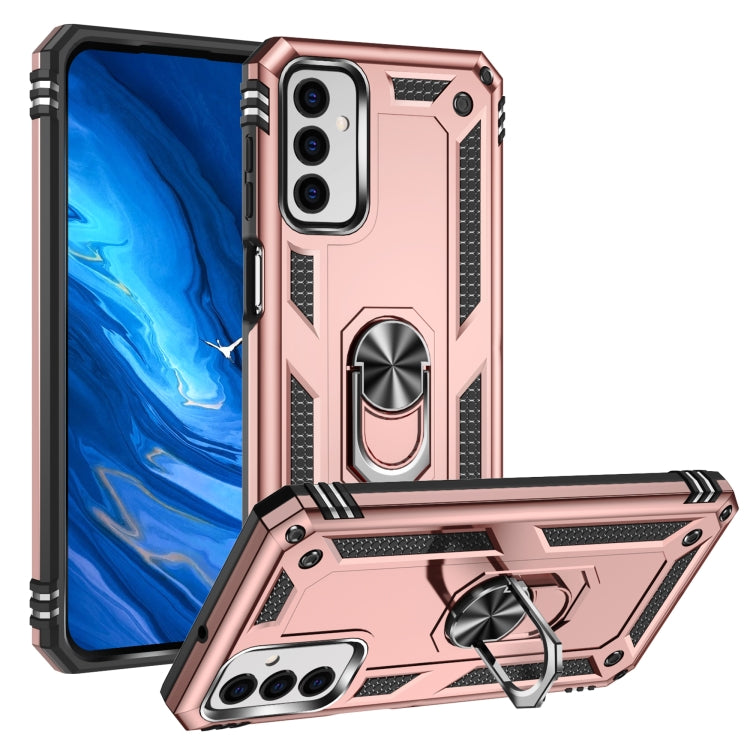 For Samsung Galaxy M23 Shockproof TPU + PC Holder Phone Case
