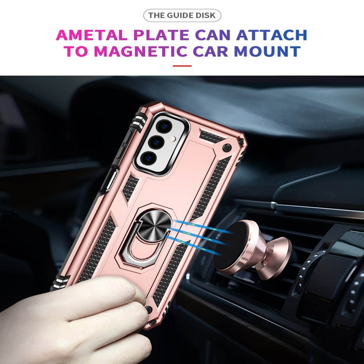 For Samsung Galaxy M23 Shockproof TPU + PC Holder Phone Case