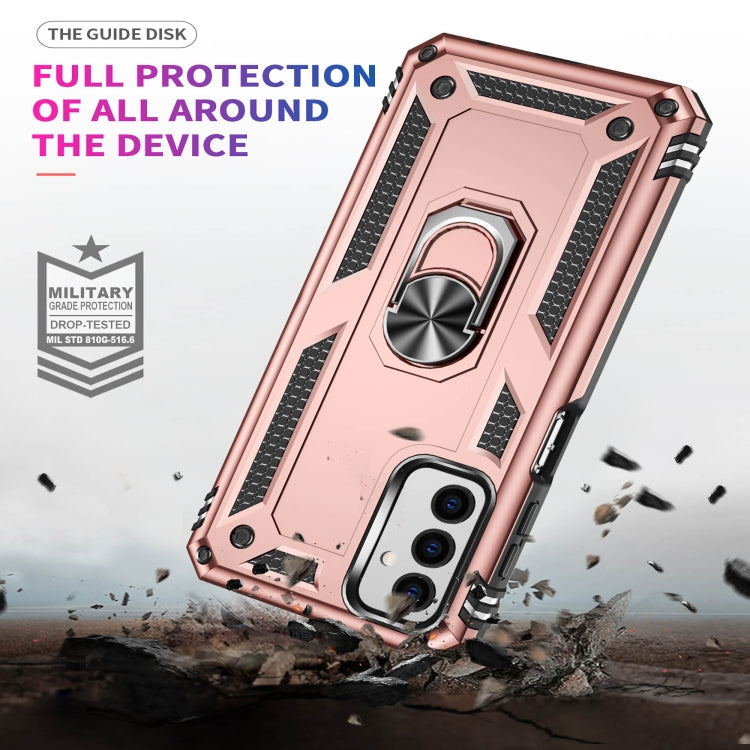 For Samsung Galaxy M23 Shockproof TPU + PC Holder Phone Case