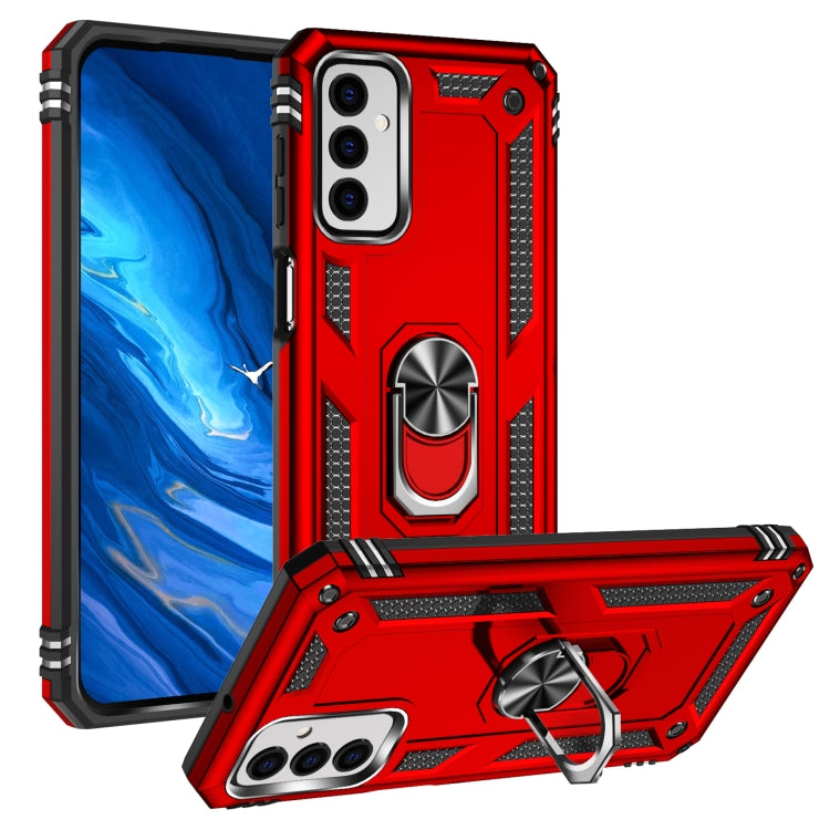 For Samsung Galaxy M23 Shockproof TPU + PC Holder Phone Case
