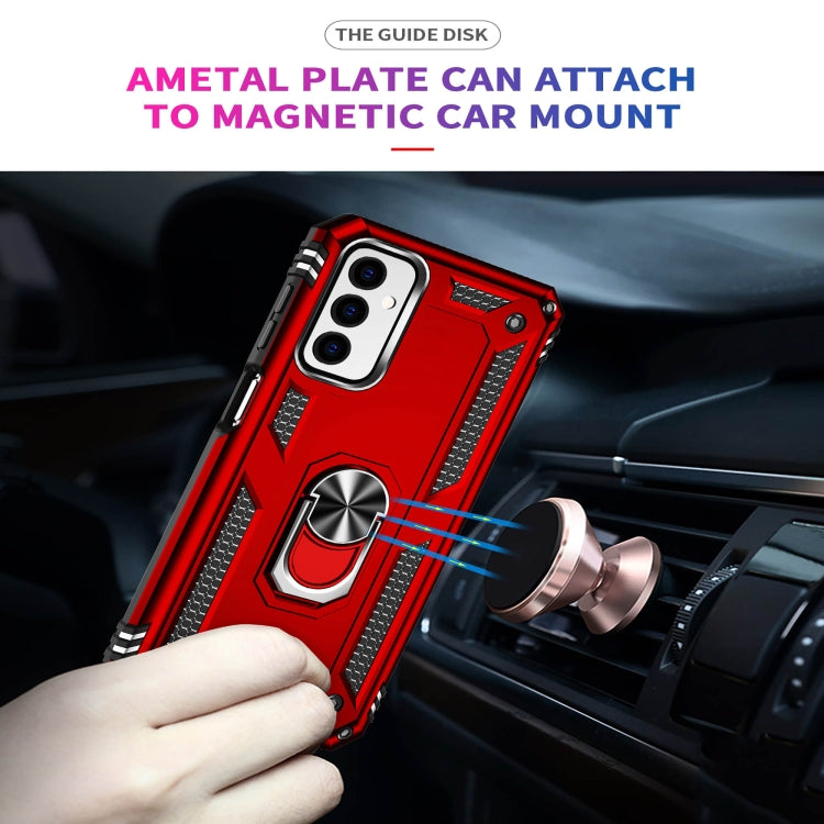 For Samsung Galaxy M23 Shockproof TPU + PC Holder Phone Case