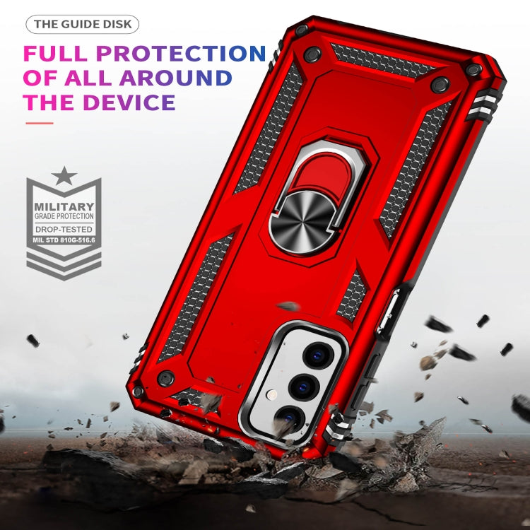 For Samsung Galaxy M23 Shockproof TPU + PC Holder Phone Case