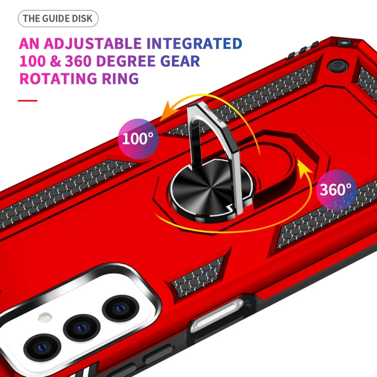 For Samsung Galaxy M23 Shockproof TPU + PC Holder Phone Case