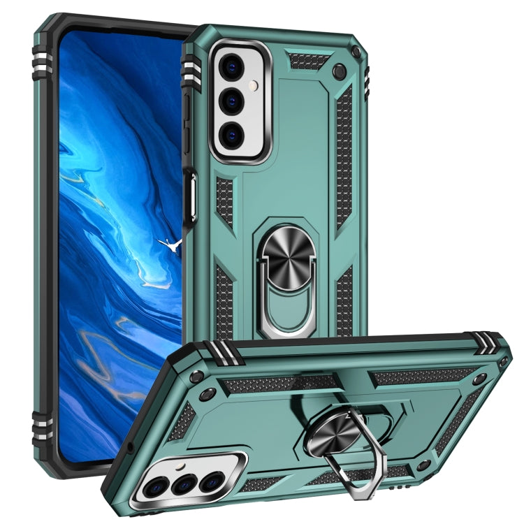 For Samsung Galaxy M23 Shockproof TPU + PC Holder Phone Case