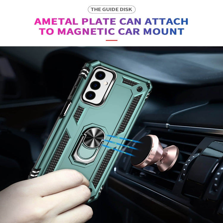 For Samsung Galaxy M23 Shockproof TPU + PC Holder Phone Case