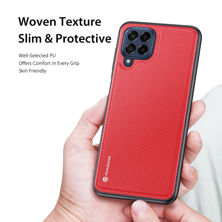 For Samsung Galaxy M53 5G DUX DUCIS Fino Series PU + TPU Phone Case(Red)
