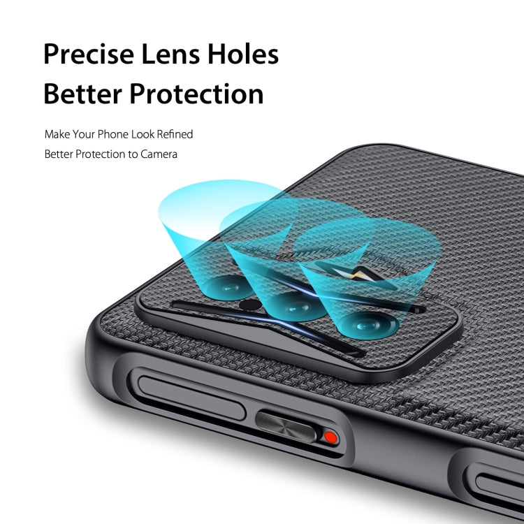 For Xiaomi Poco F4 GT DUX DUCIS Fino Series PU + TPU Phone Case