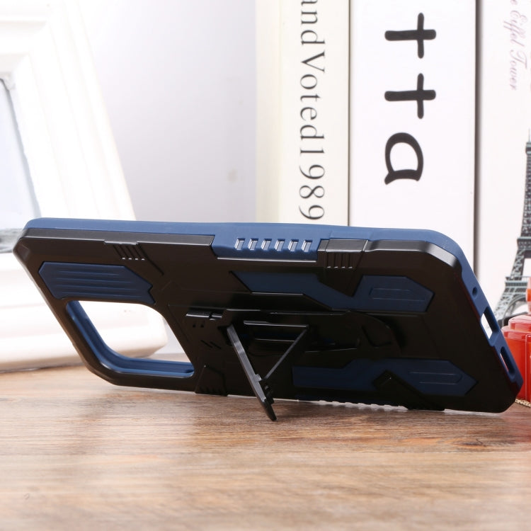 For Xiaomi Redmi 10C Lanyard Mecha Armor Kickstand PC + TPU Phone Case