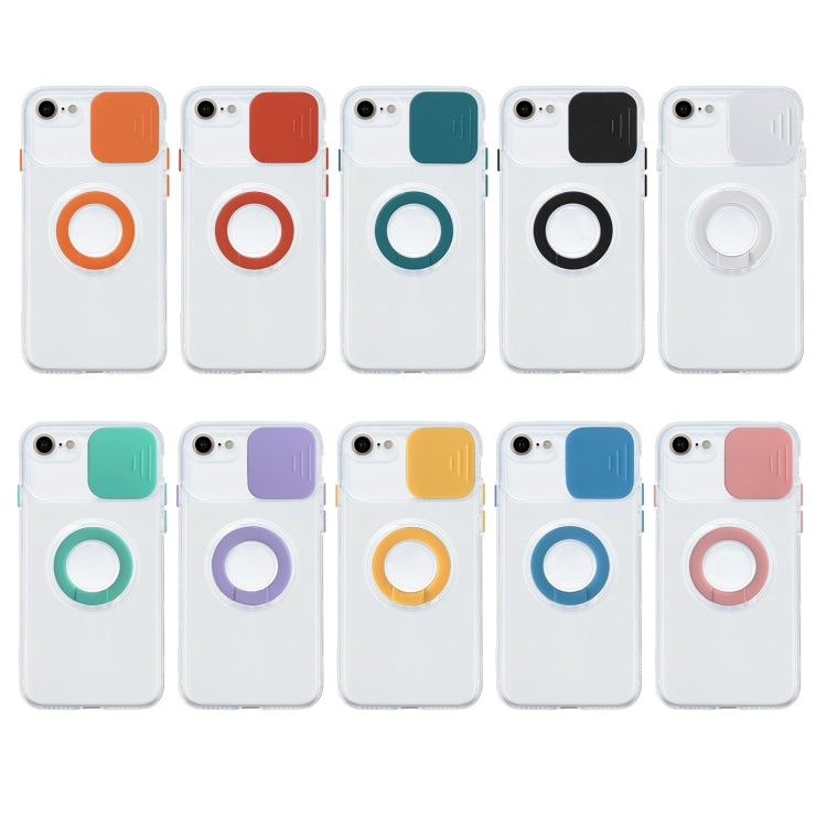 For iPhone SE 2022 / SE 2020 / 8 / 7 Sliding Camshield Ring Holder TPU Phone Case