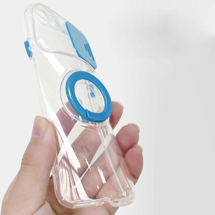 For iPhone SE 2022 / SE 2020 / 8 / 7 Sliding Camshield Ring Holder TPU Phone Case