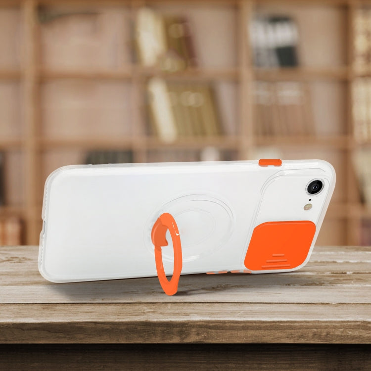 For iPhone SE 2022 / SE 2020 / 8 / 7 Sliding Camshield Ring Holder TPU Phone Case